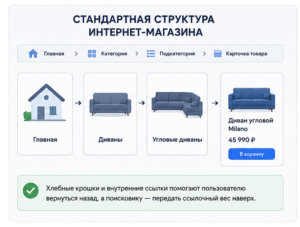 Структура сайта интернет мамгазина